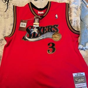 76ers classic Allen Iberian Jersey NWT